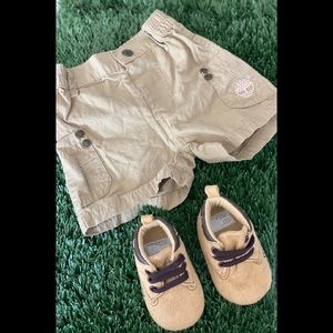 Shorts and shoes 3-6 months
